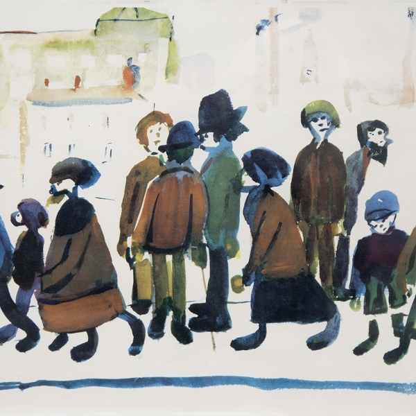 L.S. Lowry - People Standing About