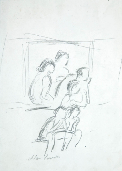Alan Lowndes - Study for the Family Group