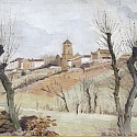 Adolphe Valette - View of Salles, in Beaujolais - Near Blace